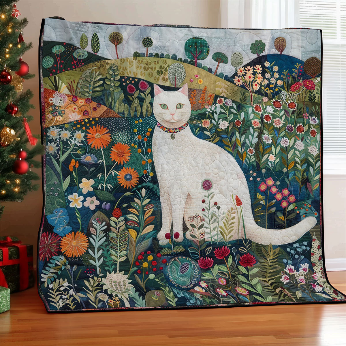 Rynx | Nobility White Cat Bedspread