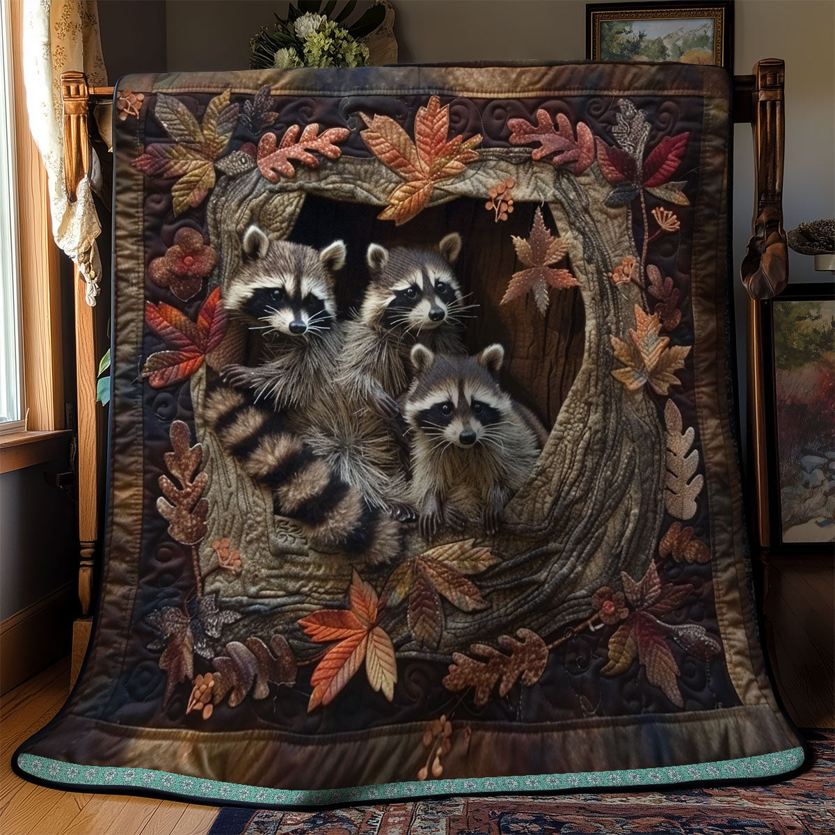 Rynx | Cozy Raccoon Den Quilt