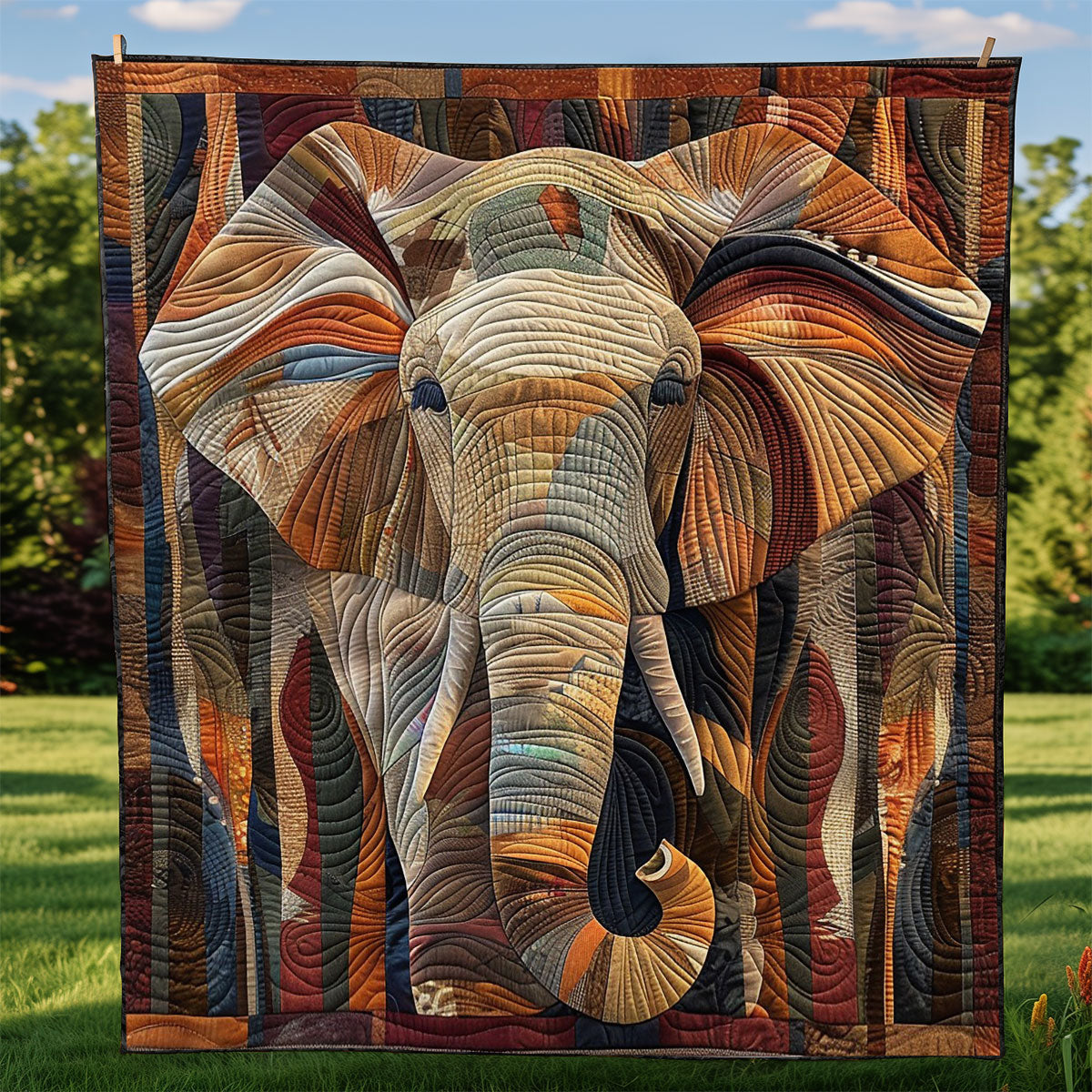 Rynx | Elephant Quilted Blanket