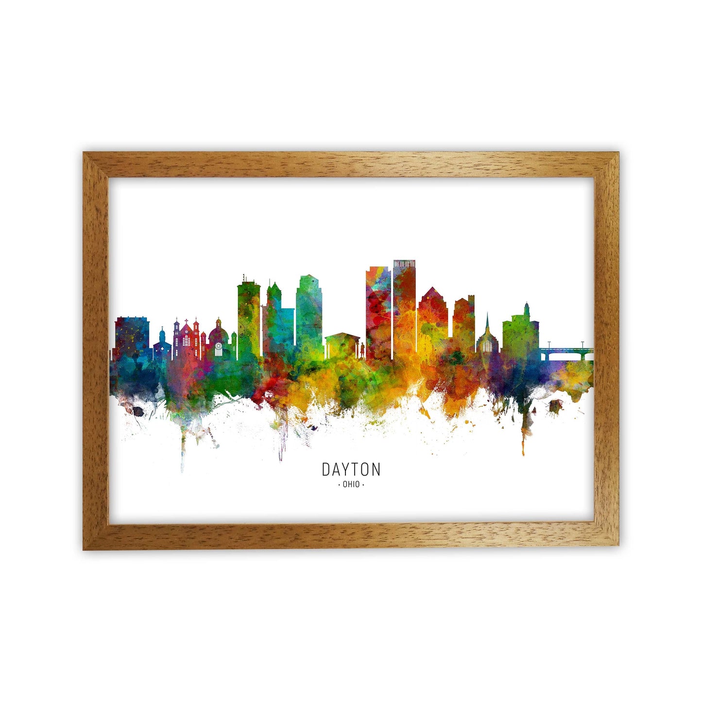 Rynx | Dayton Ohio Skyline Art Print by Michael Tompsett