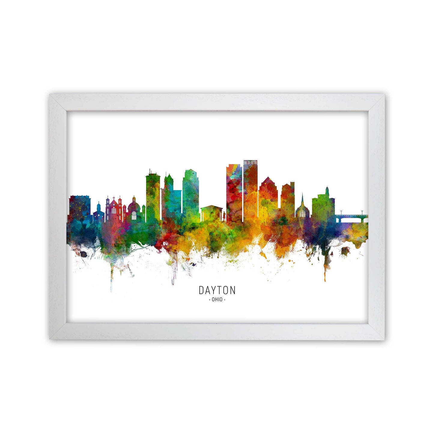 Rynx | Dayton Ohio Skyline Art Print by Michael Tompsett