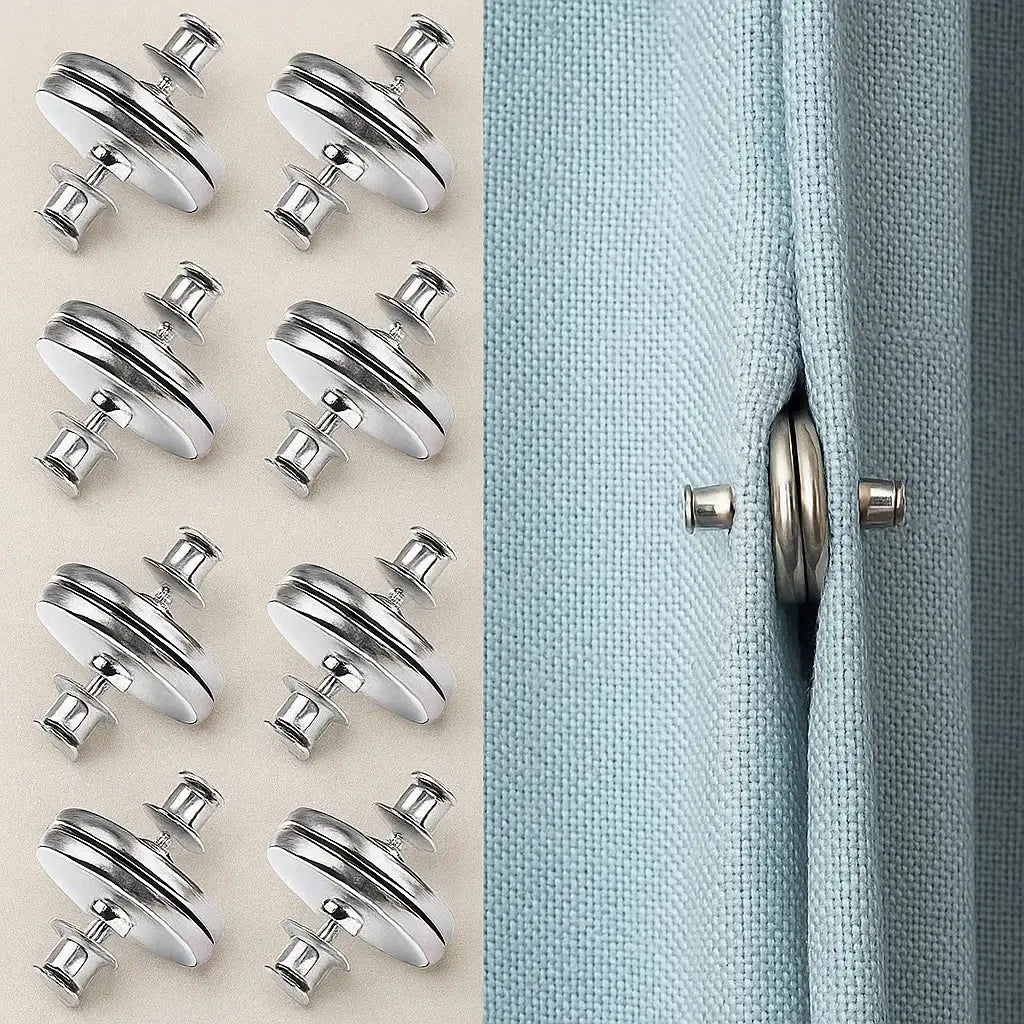 Rynx | Magnetic Curtain Clips — Light Blocking Alloy Clips