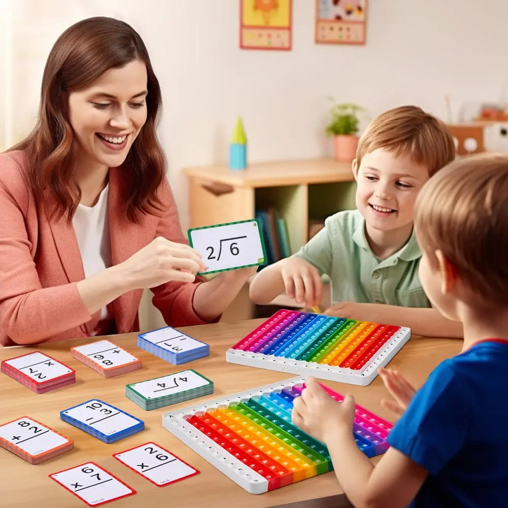 Rynx | Math-Fidget-Game – Interactive Learning Cards with Pop-It Function!