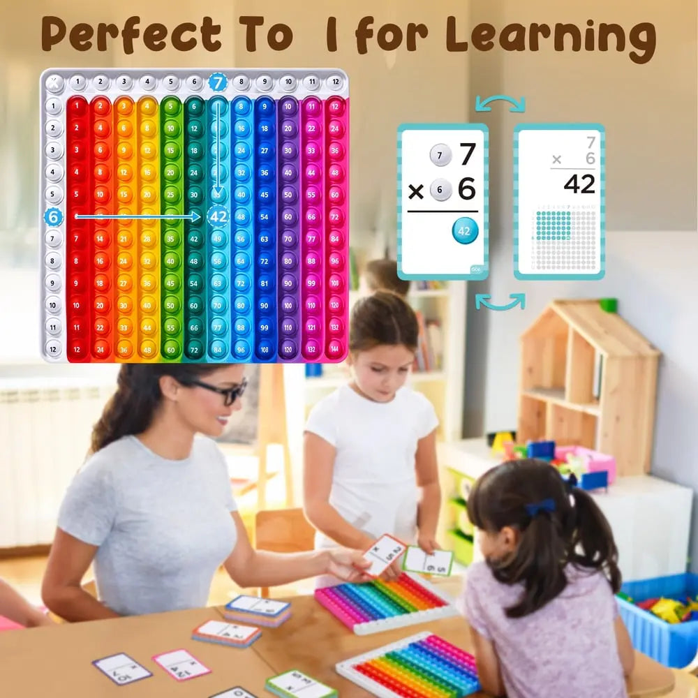 Rynx | Math-Fidget-Game – Interactive Learning Cards with Pop-It Function!