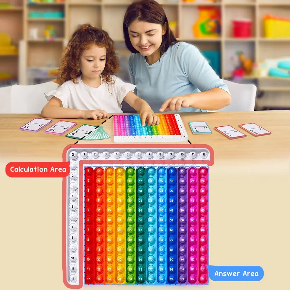 Rynx | Math-Fidget-Game – Interactive Learning Cards with Pop-It Function!