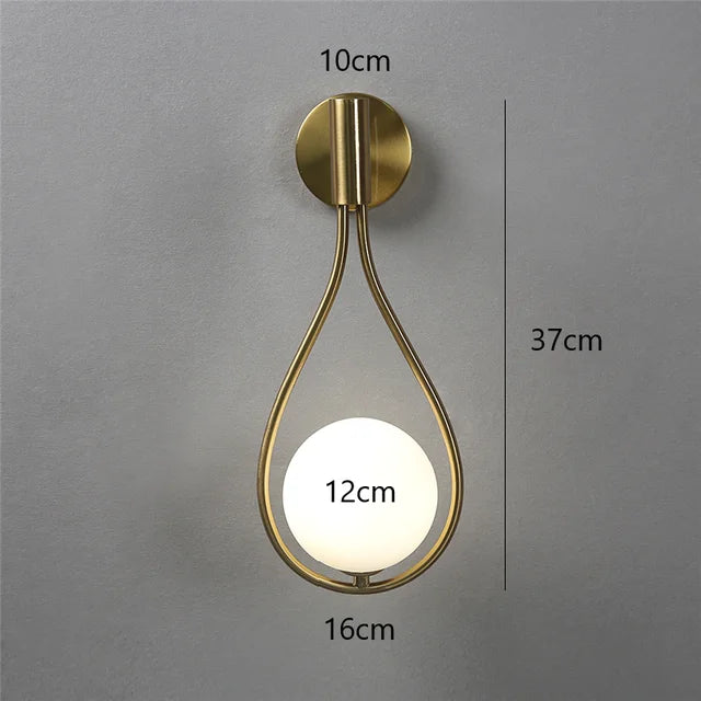 Rynx | Modern LED Wall Lamp in Glass and Metal