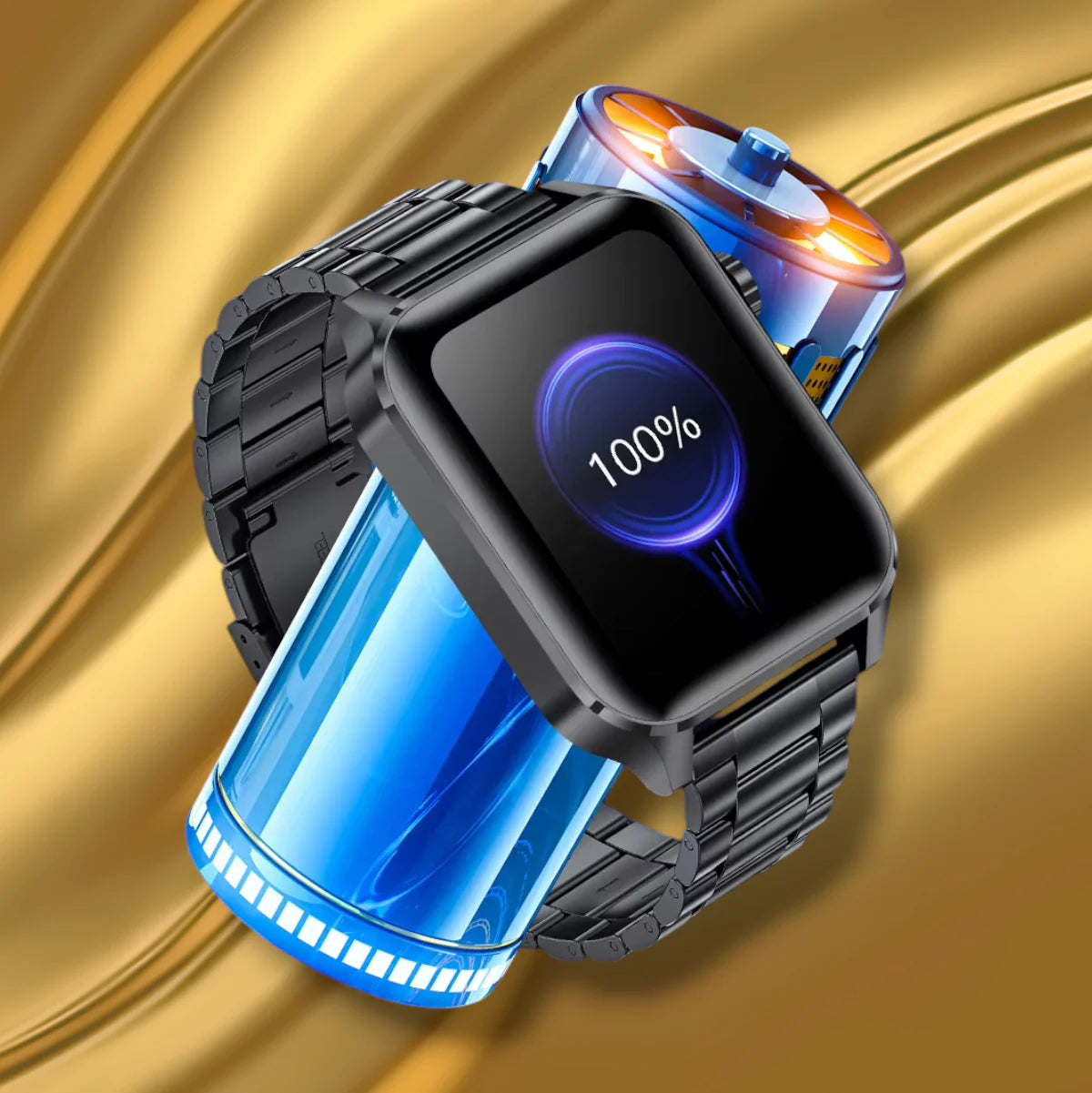 Rynx | Smartwatch for women Android gold "Lyntheris"