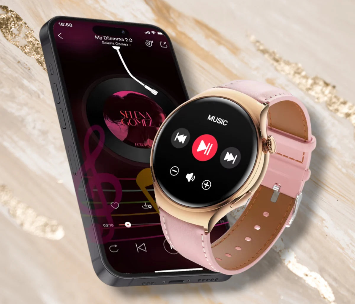 Rynx | Smartwatch Health Woman Black "Solaristra"