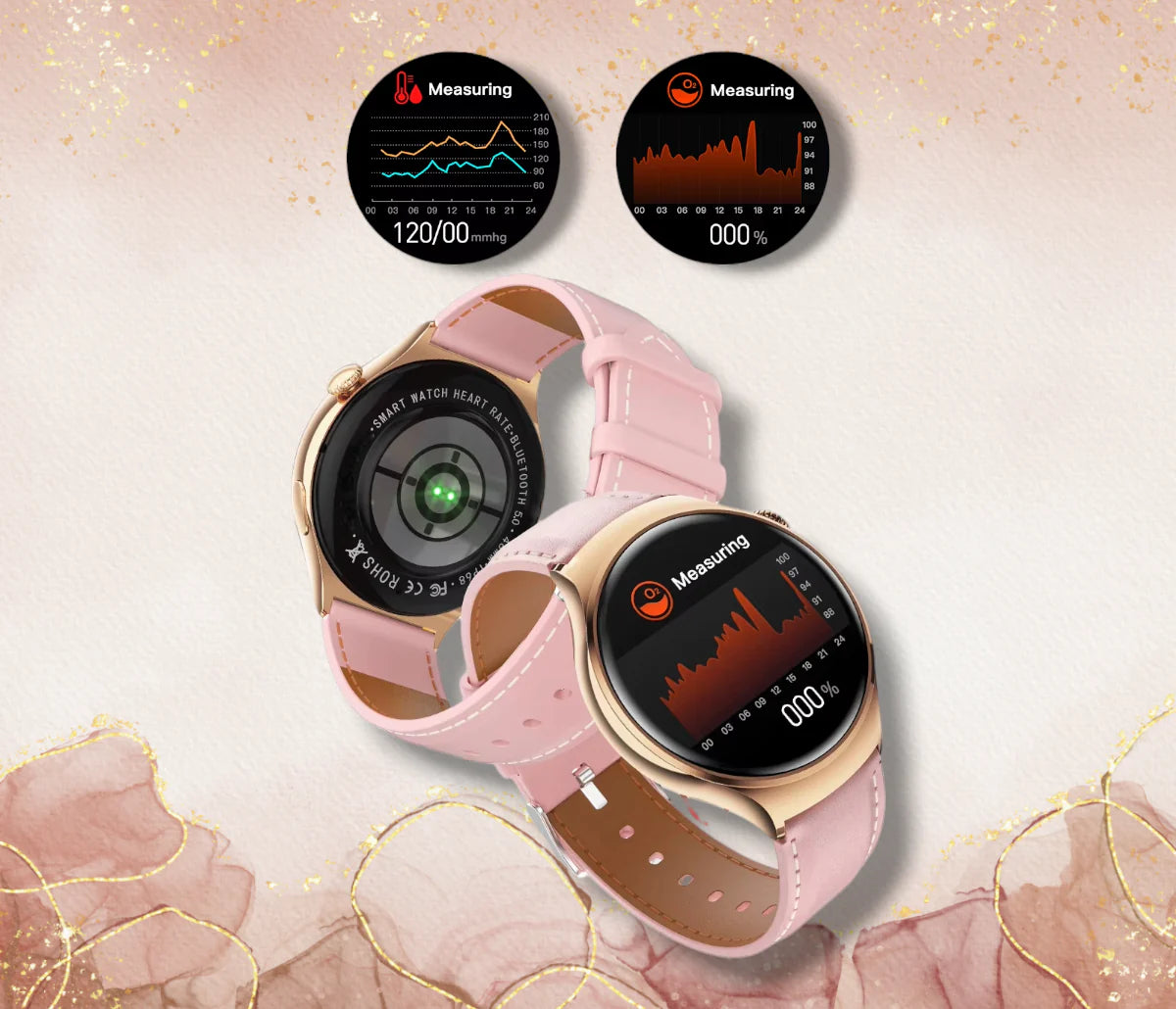 Rynx | Smartwatch Health Woman Black "Solaristra"