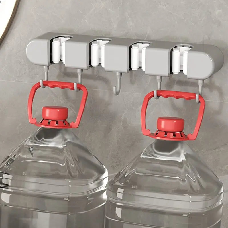 Rynx | Multifunctional Mop Holder with Hook – Self-Adhesive & Sturdy