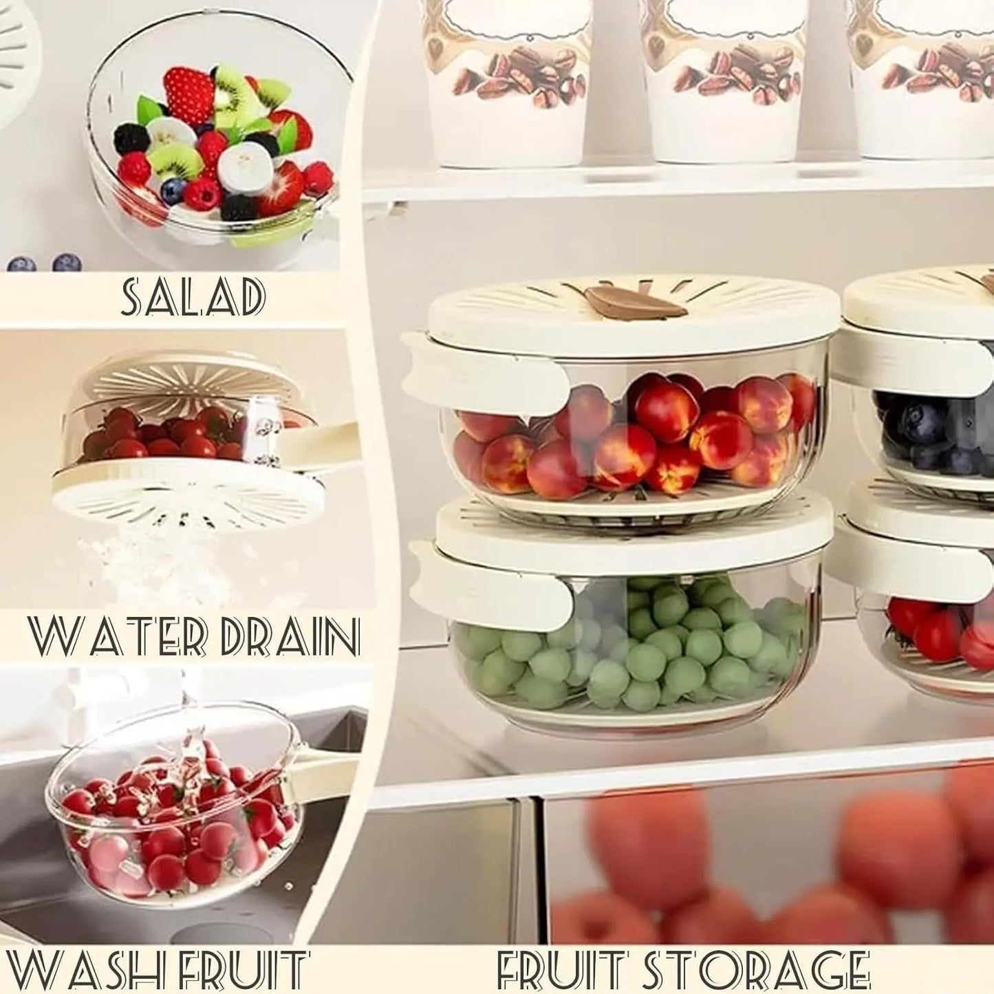 Rynx | Multifunctional Bowl – Safely wash fruits & vegetables