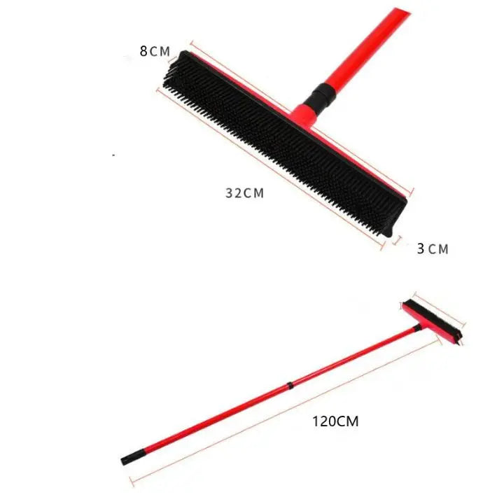 Rynx | Multifunctional Pet Hair Removal Broom – Rubber Brush