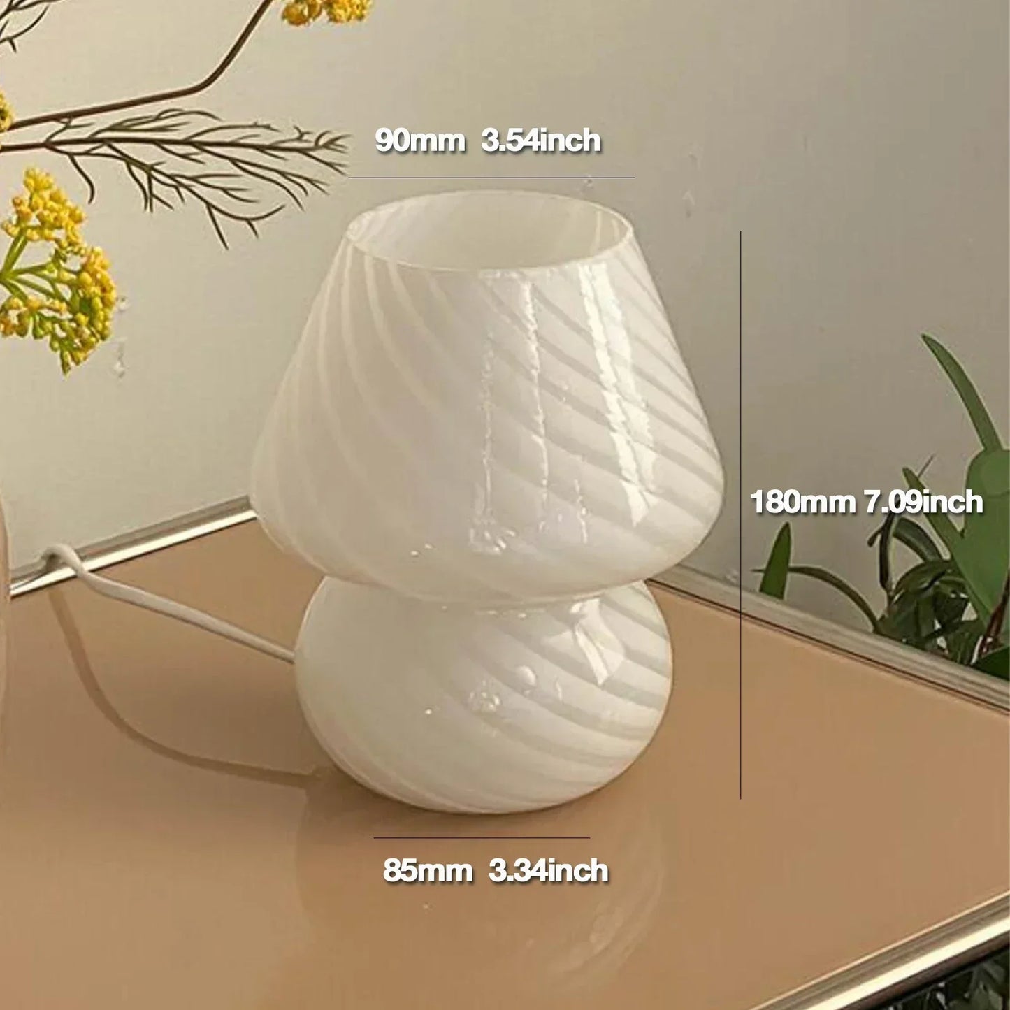 Rynx | Radiance Glass Desk Lamp - Modern Table Lamp