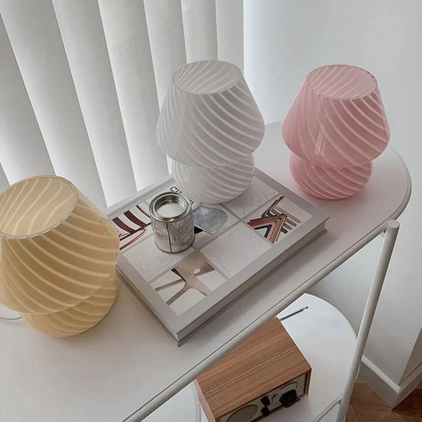 Rynx | Radiance Glass Desk Lamp - Modern Table Lamp