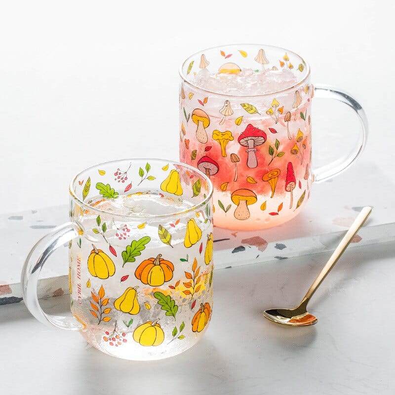 Rynx | Mushroom Garden Glass Mug