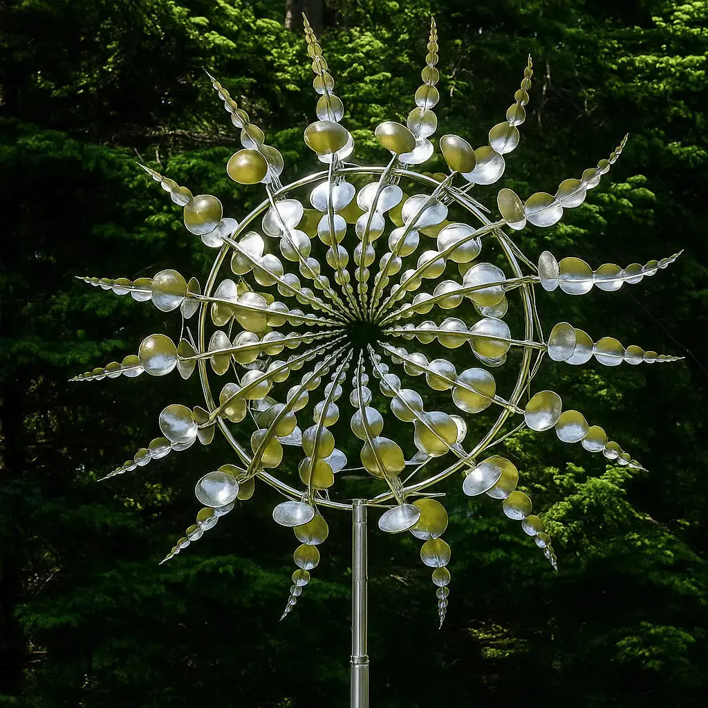 Rynx | Mysterious Metal Wind Spinner – Fascinating Garden Decoration with Relaxation Effect