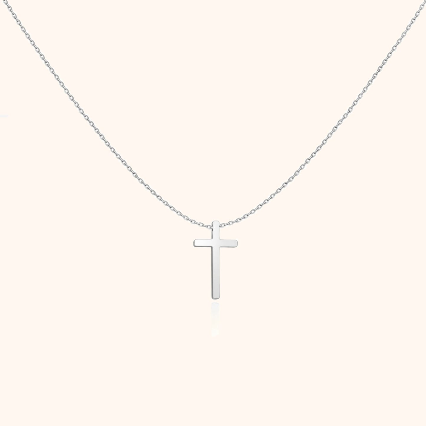 RYNX | Cross Pendant Necklace - Isabella Silver