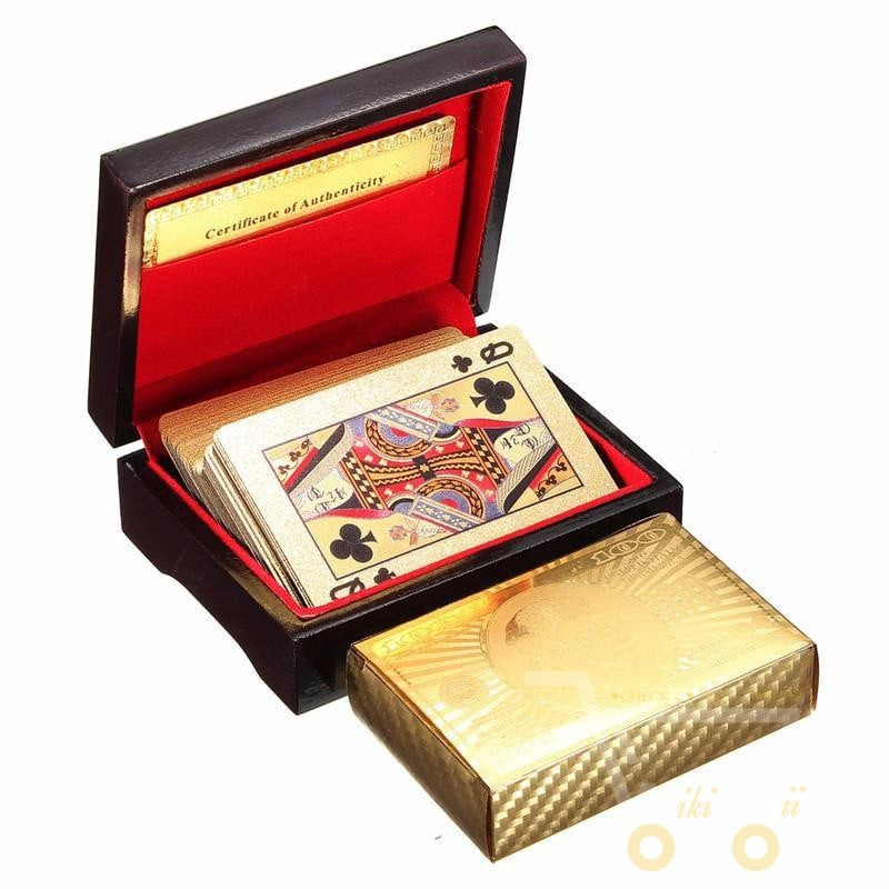 RYNX | 24K Gold-Plated Playing Card With Wooden Box