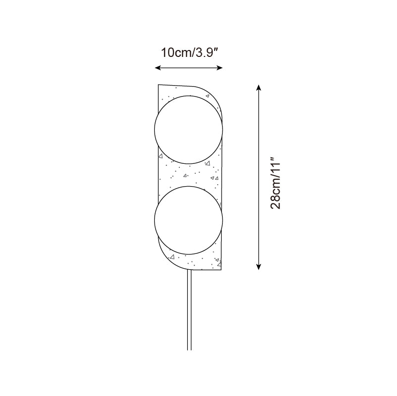 Rynx | Neptune Travertine Plug In Wall Lamp