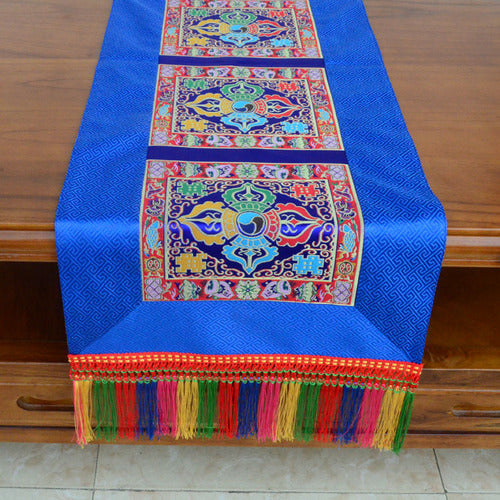 Rynx | Tibetan style folk cloth retro long table tea cloth Buddha hall decoration