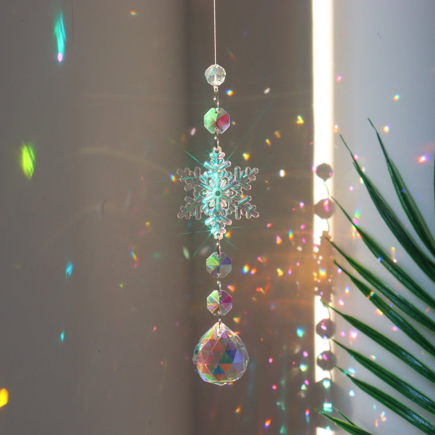 Rynx | Colorful snow crystal window catcher