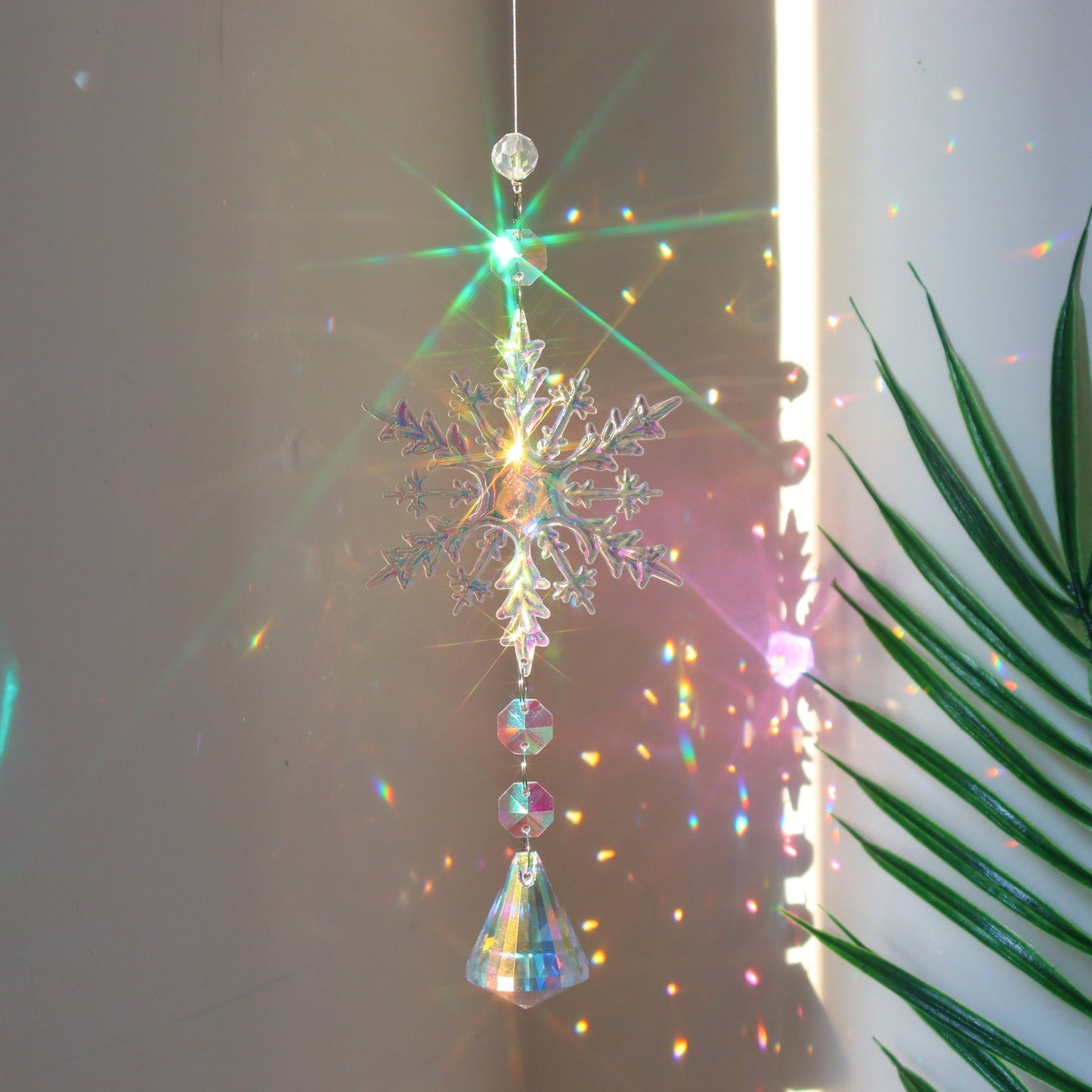 Rynx | Colorful snow crystal window catcher