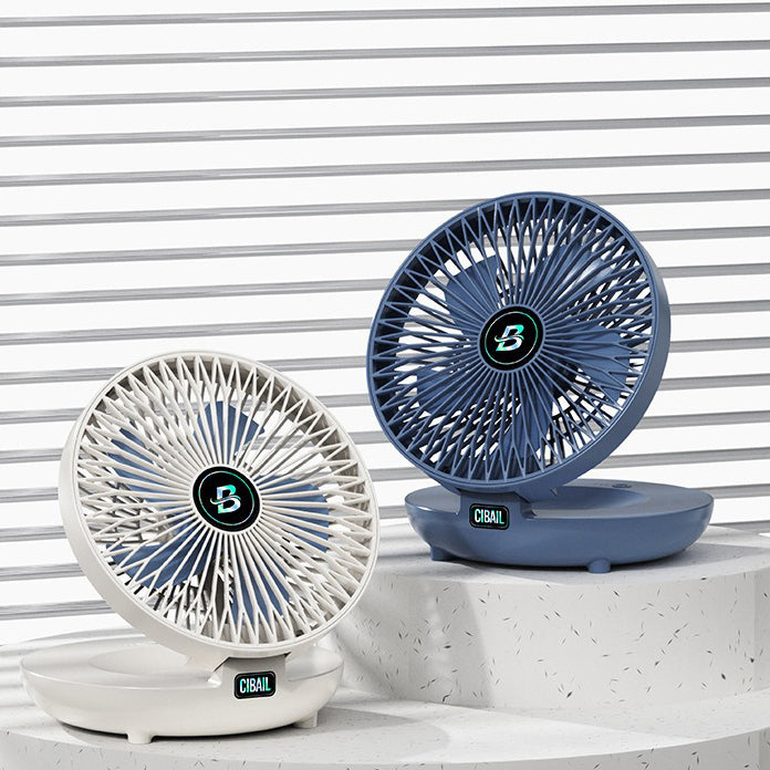 Rynx | Portable Mini Desk Fan, USB Rechargeable Adjustable Wall Fan