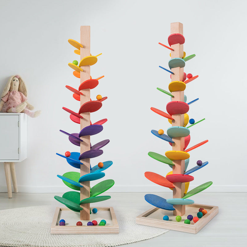 RYNX | Montessori Wooden Wobble Tower: Fun and Development in One! Music tree 0.34kg 15.5x18.5x4cm