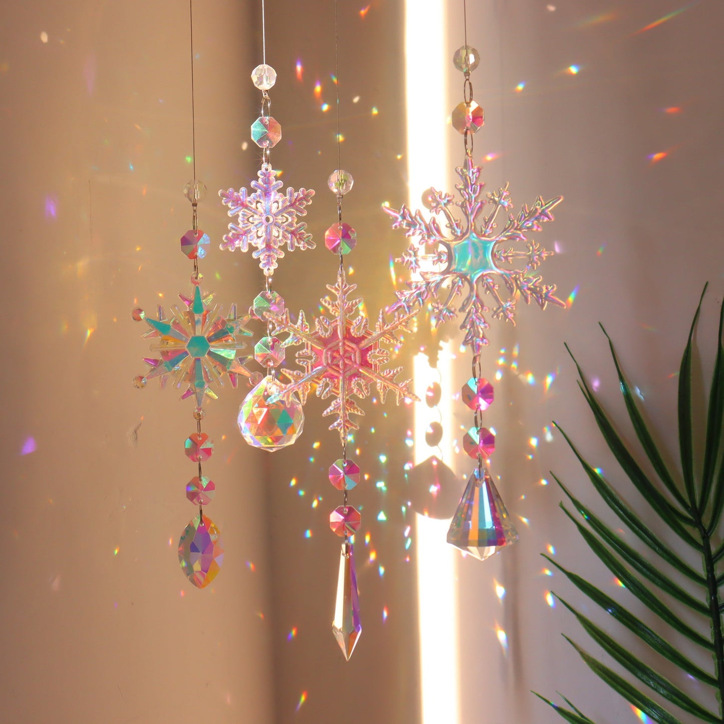 Rynx | Colorful snow crystal window catcher