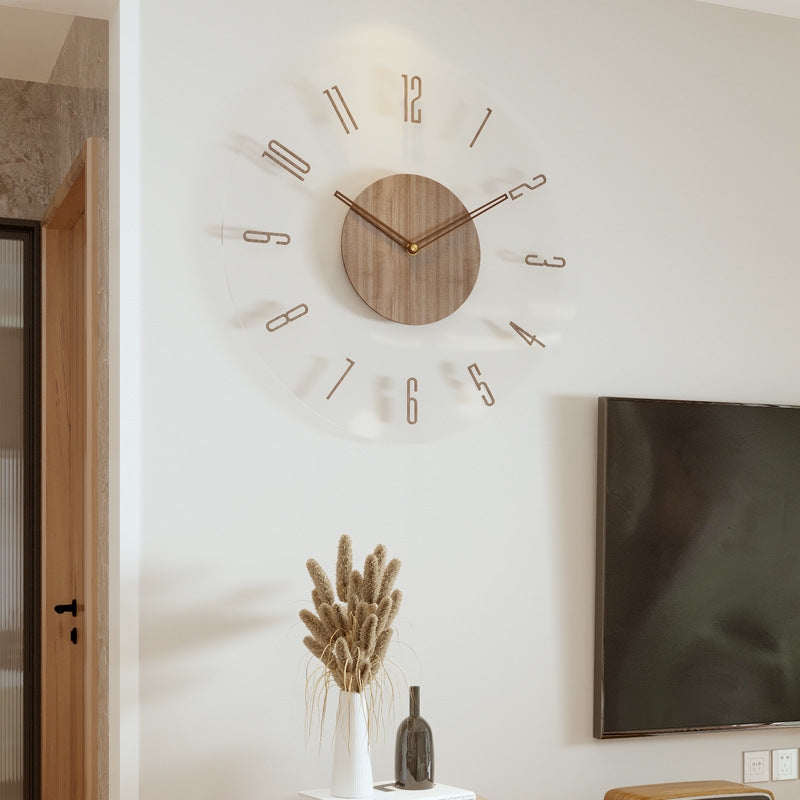 Rynx | Nordic Design Wall Clock made of Wood - Stylish & Silent Style 4