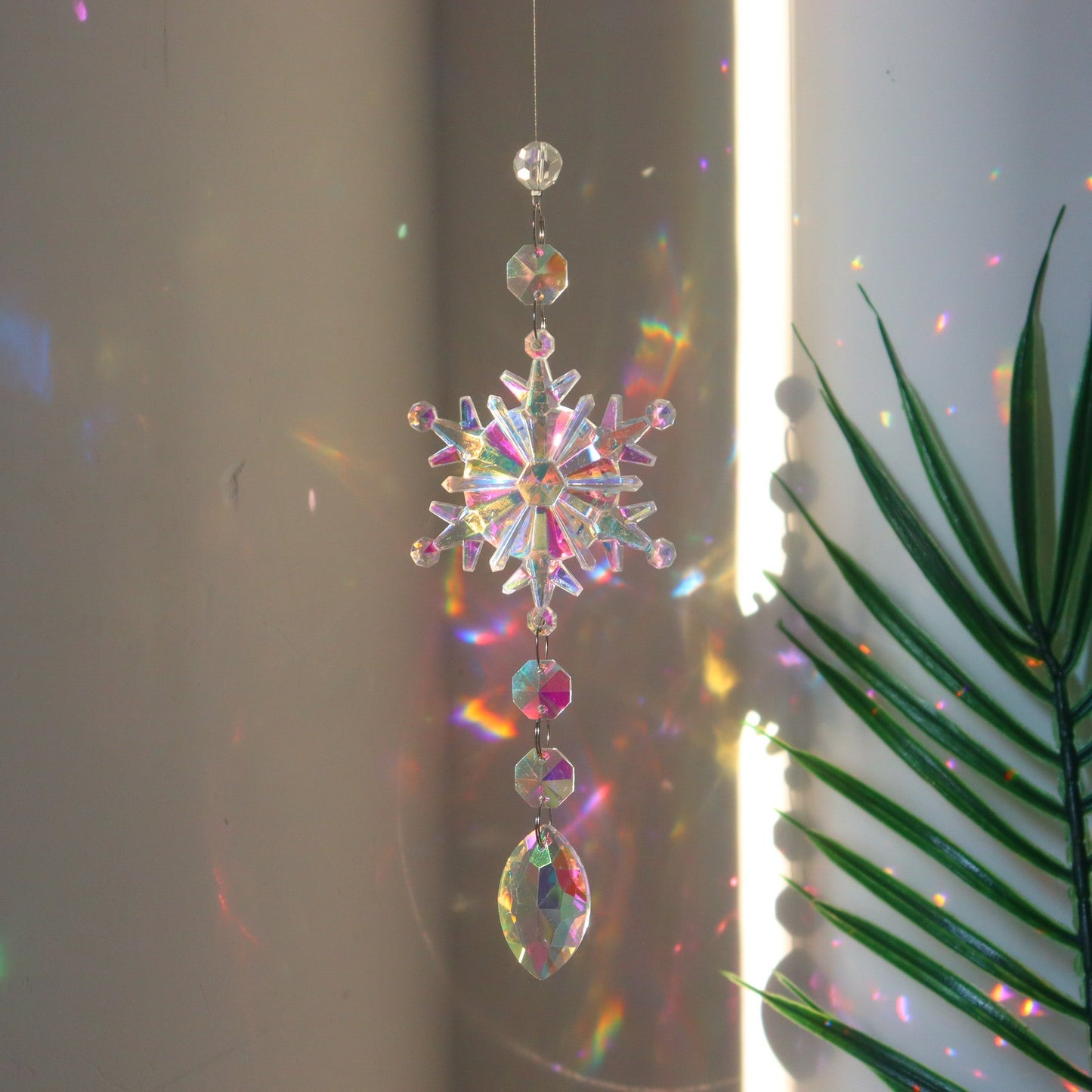 Rynx | Colorful snow crystal window catcher