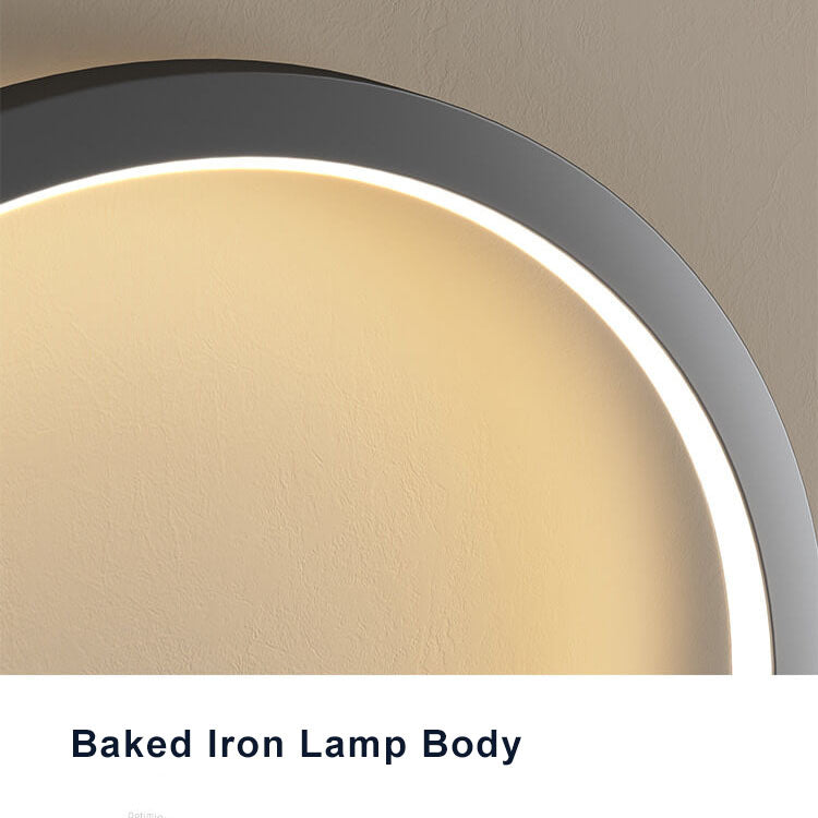 Rynx | Minimalist round LED wall lamp with arm, 1 light