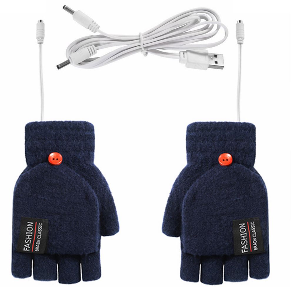 RYNX | Double-Sided Electrically Heated Gloves With Usb Connection Navy blue Average size