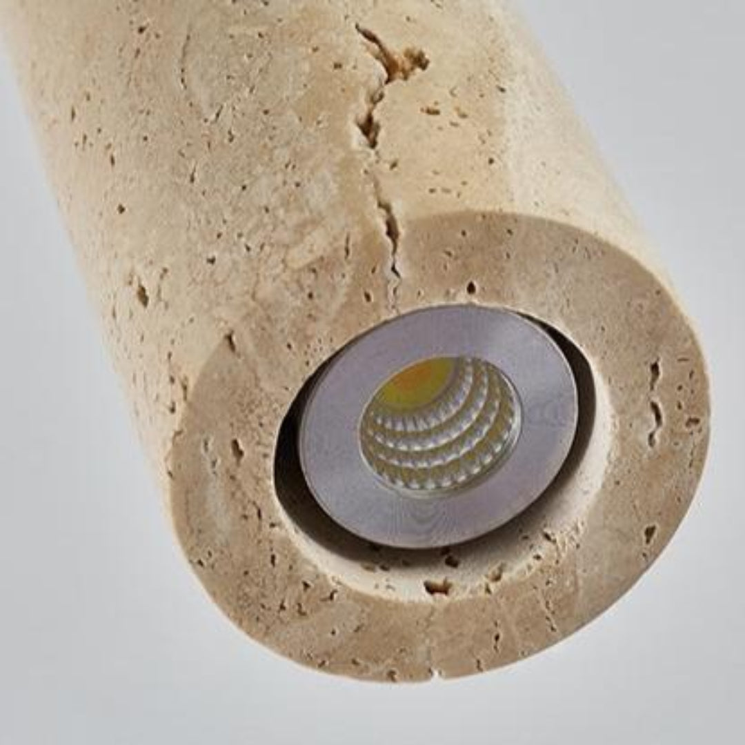 Rynx | Modern Travertine Ceiling Lamp in Japanese Style – Elegance and Calm