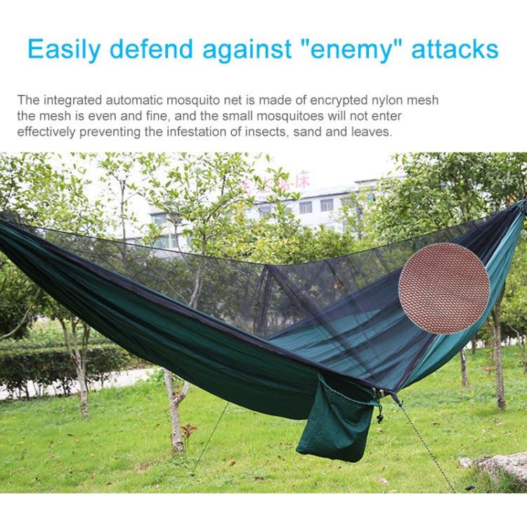 Rynx | Portable Outdoor Parachute Hammock with Mosquito Nets (Dark Blue + Baby Blue)