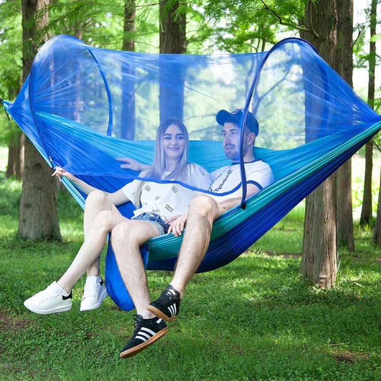 Rynx | Portable Outdoor Camping Full-automatic Nylon Parachute Hammock with Mosquito Nets, Size : 290 x 140cm (Camouflage)