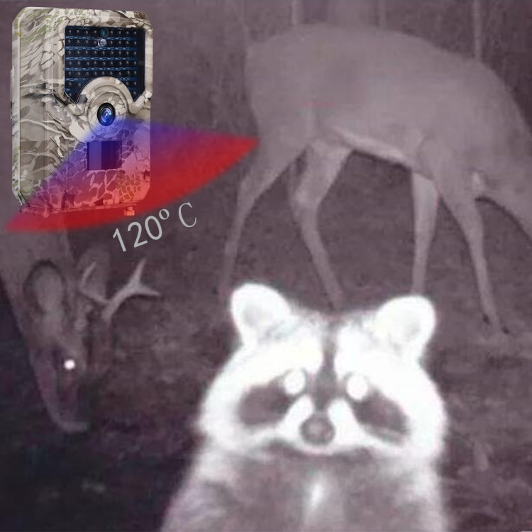 Rynx | PR-200 IP54 Waterproof IR Night Vision Security Hunting Trail Camera, 120 Degree Wide Angle,100 Degree PIR Sensing Angle