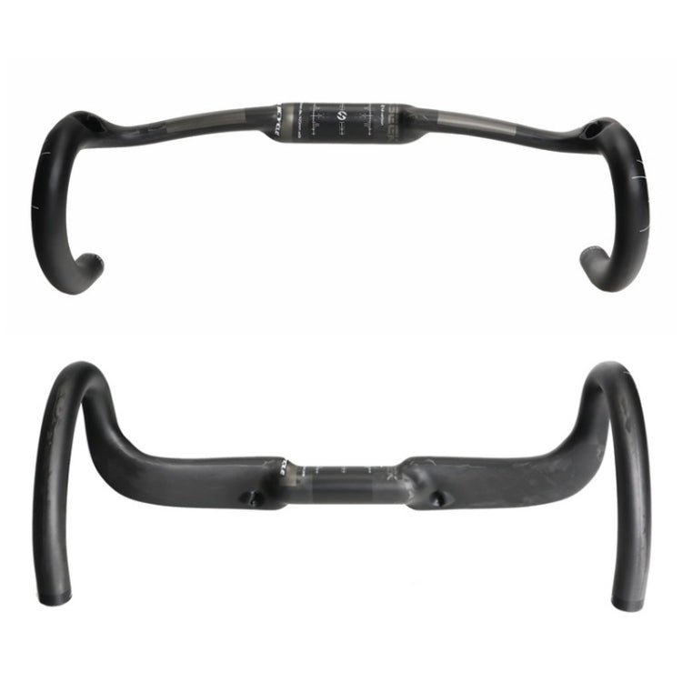 Rynx | TOSEEK UD Carbon Fiber Texture Road Bike Handlebar, Size: 440mm (UD Matte)