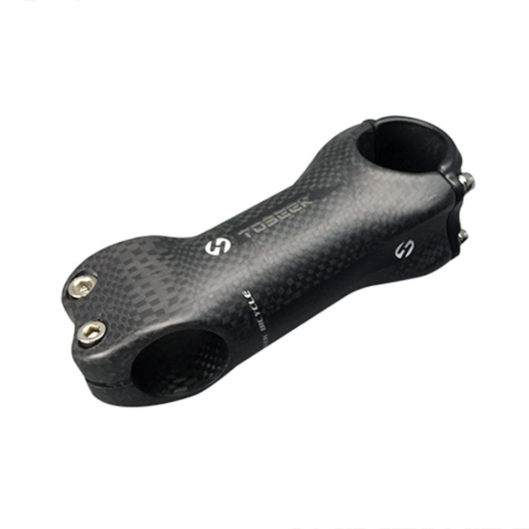 Rynx | TOSEEK All Carbon Fiber 3KUD Texture Road Mountain Bike Ultra-light Handlebar Stem Riser Faucet, Size: 17 Degree, 130mm (Matte)