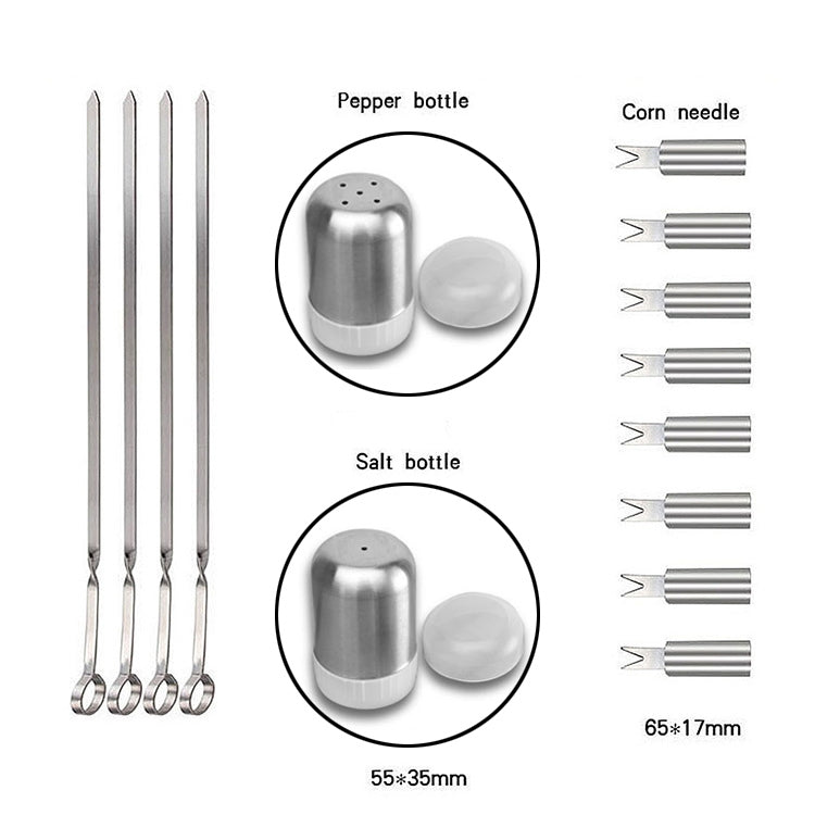 Rynx | 18 in 1 Outdoor Tableware Set Camping Barbecue Tableware Picnic Tool Set with Thermometer