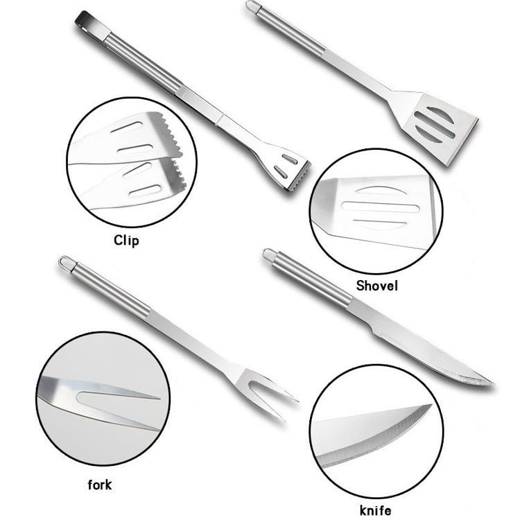 Rynx | 18 in 1 Outdoor Tableware Set Camping Barbecue Tableware Picnic Tool Set with Thermometer