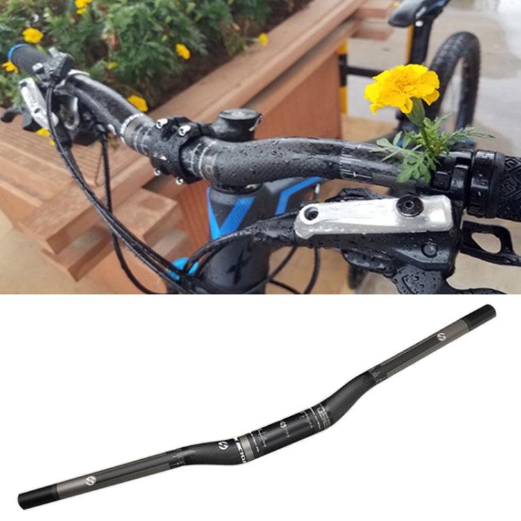 Rynx | TOSEEK Full Carbon Fiber Road Bike Bent Handlebar, Size: 620mm (Matte)