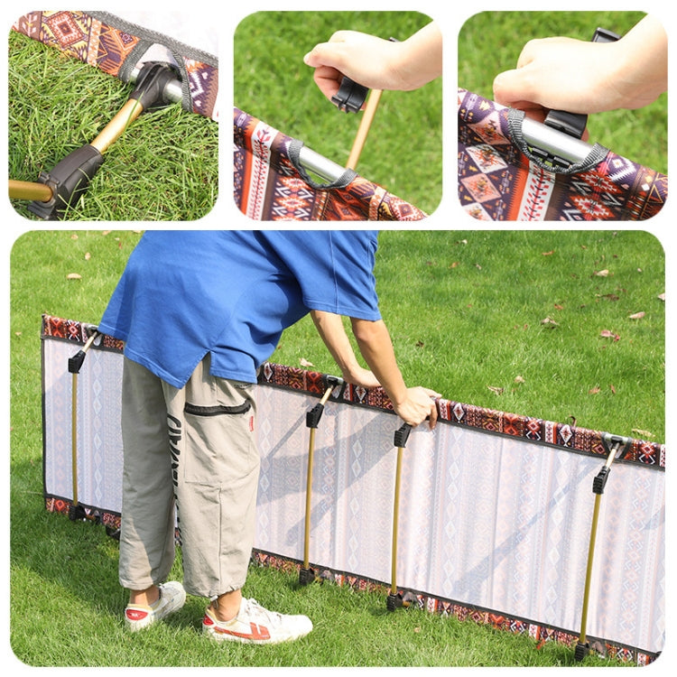 Rynx | Outdoor Folding Camping Mat Single Bed Portable Aluminium Alloy Sleeping Bed, Size: 180x61x14cm (Blue)