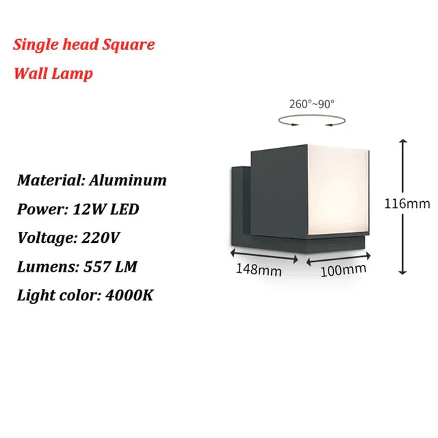 Rynx | LightGuard - Modern Outdoor LED Wall Lamp