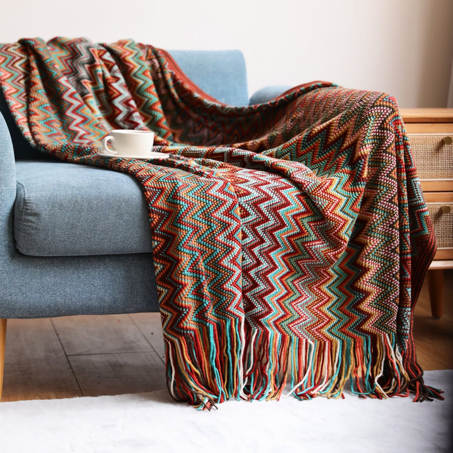 Rynx | Owen Colorful Chevron Bedspread