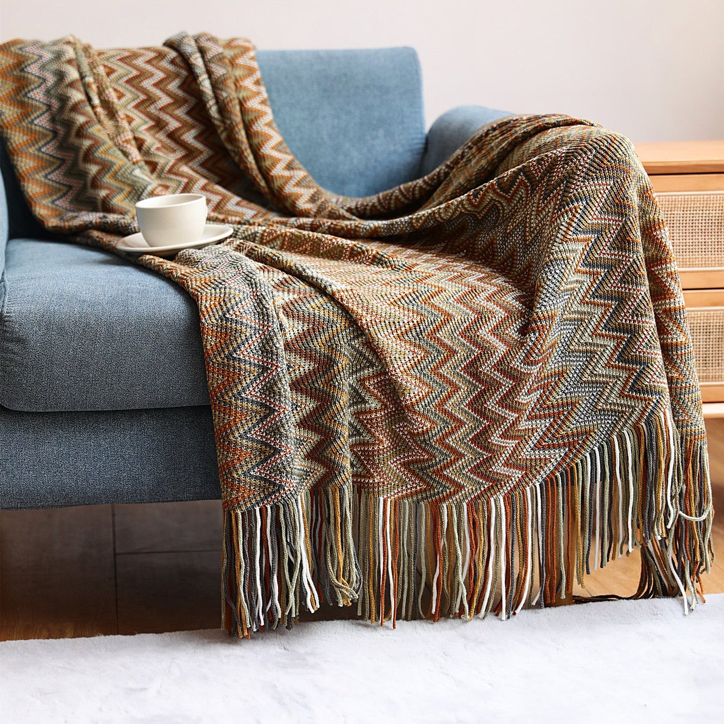 Rynx | Owen Colorful Chevron Bedspread