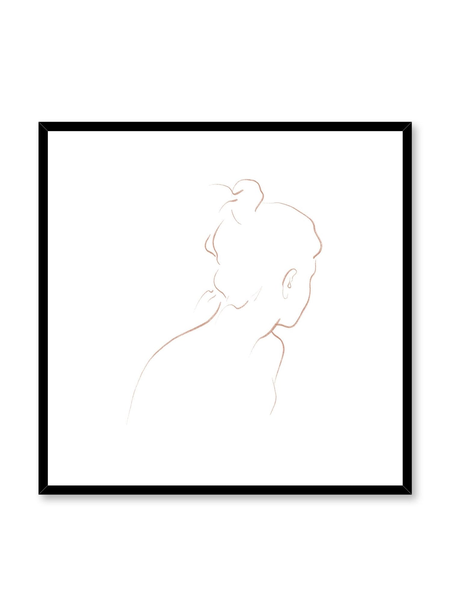 Rynx | Into the distance with beige lines, poster