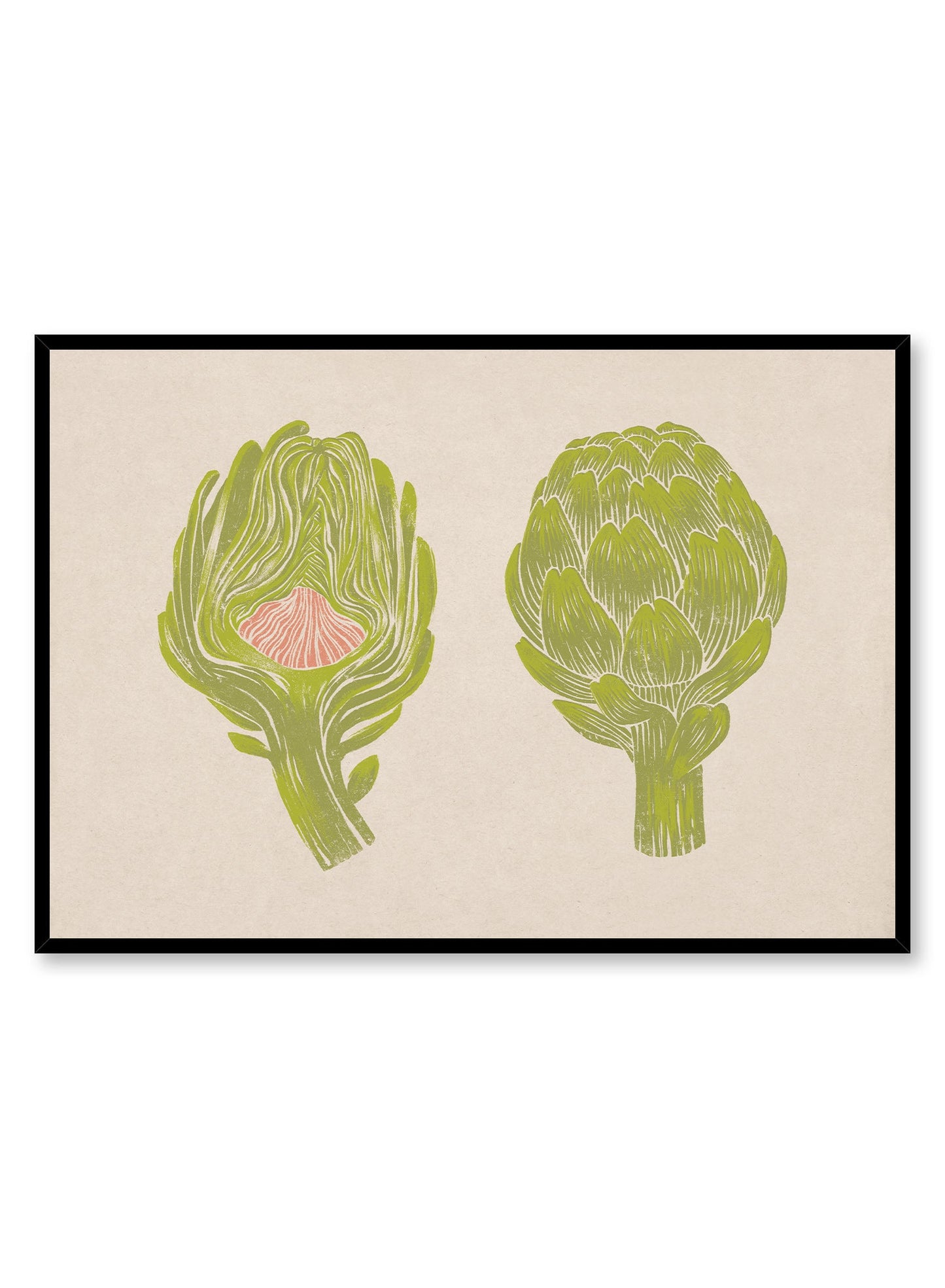 Rynx | Artichoke Duotone Print, Poster