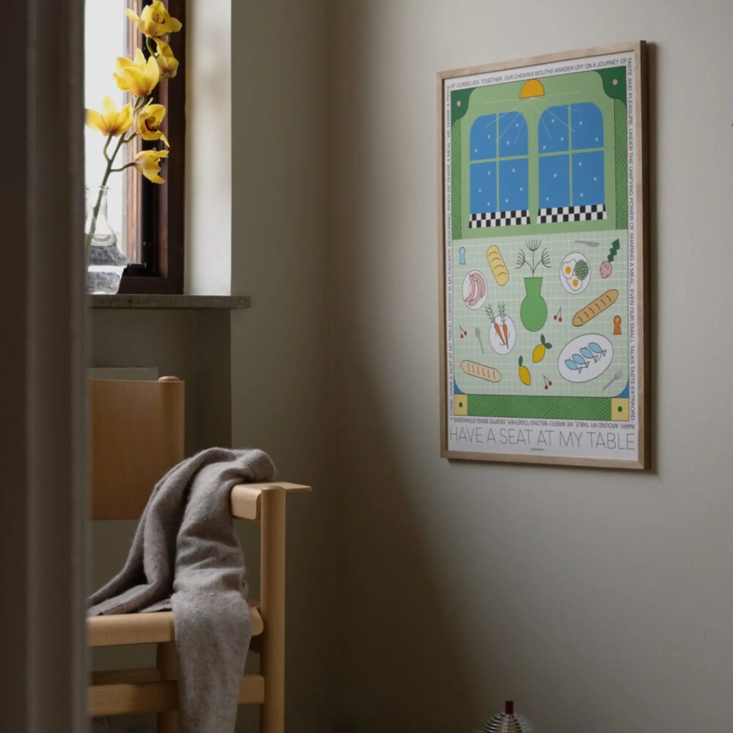 Rynx | A seat at my table Print 50Cm x 70Cm