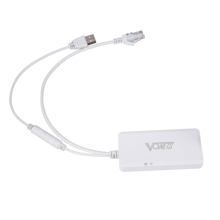 Rynx | VONETS VAP11G-500S High Power CPE 20dbm Mini WiFi 300Mbps Bridge WiFi Repeater Signal Booster, Outdoor Wireless Point to Point, No Obstacles (White)